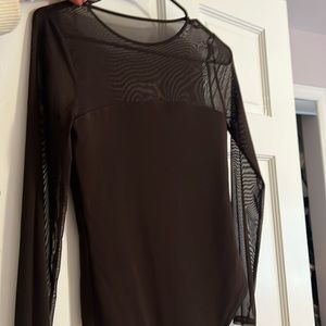 Abercrombie and Fitch mesh top bodysuit